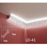  Ld-41 Декоративен профил за скрито led осветление ► 2метра (ld41)