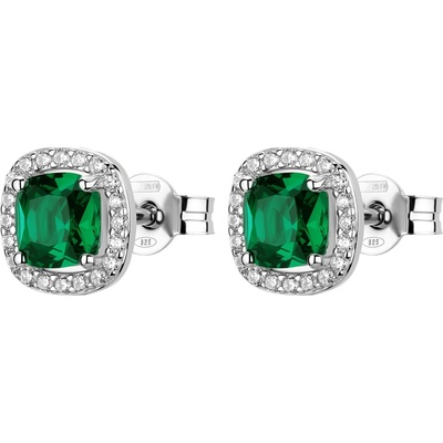 Brosway Oslnivé strieborné náušnice Fancy Life Green FLG141
