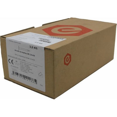 Profi Depot Klinec do krytiny, 36 mm, ø 2,5 mm, kartón: 2,5 kg, 72613
