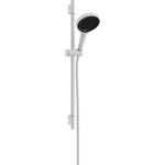 Hansgrohe Rainfinity - Комплект от душ-глава, штанга и маркуч, 3 режима на струята, EcoSmart, матово бяло 28746700 (28746700)