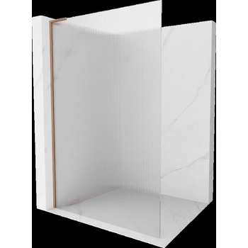 Mexen Kioto L стена за душ Walk-in 100 x 200 см, матово, медна четка - 800-100-103-65-09 (800-100-103-65-09)