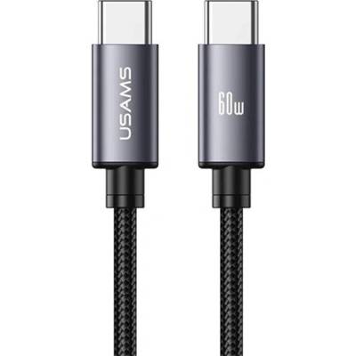 Usams U91 dátový Type-C – Lightning 100cm tmavošedý