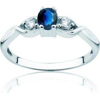 Image 1 of SAVICKI Пръстен Heart of the Ocean: бяло злато, син сапфир