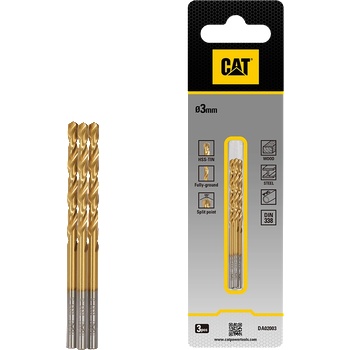 CAT Свредло за метал CAT DA02003 HSS Titan 3x61мм 3бр. к-т (3512687)