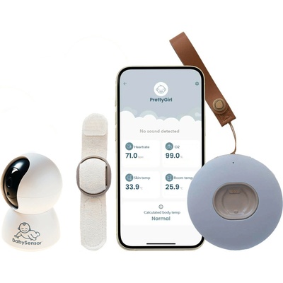 BabySensor Relax Chytrý senzor pro děti 0m-5let SET s HD kamerou – Zboží Dáma