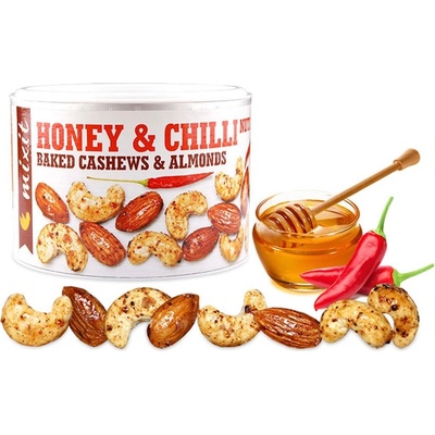 Mixit Směs ořechů s medem a chilli OŘÍŠKY Z PECE dóza 140 g