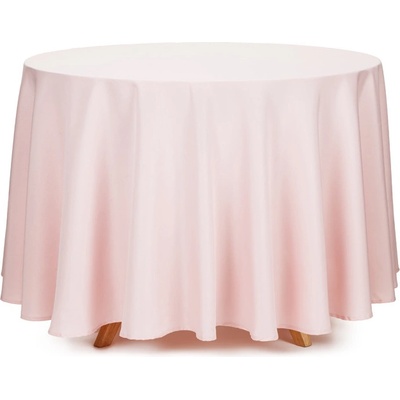 PartyDeco Ubrus kulatý 230 cm světle růžový