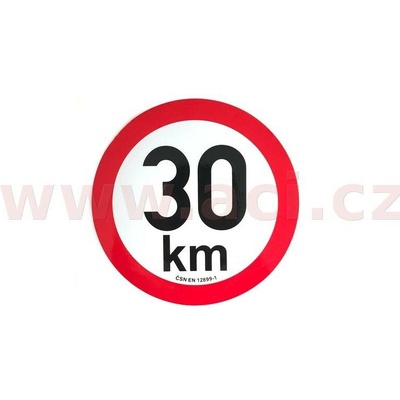 Omezení rychlosti na 30 km průměr odrazky 200 mm (pro přívěsy)