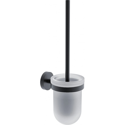 Nimco UNIX Černá matná Toaletní WC kartáč skleněný UNC 13094WN-90