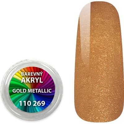 Expa nails akryl pudr metalický gold metallic 4 ml