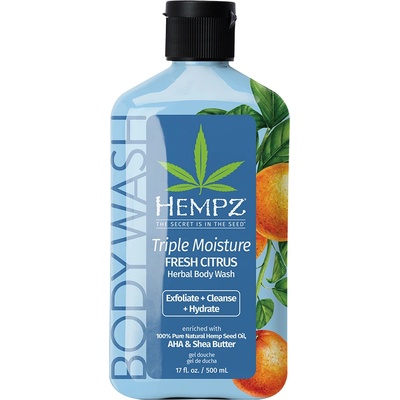 Hempz Triple Moisture Herbal Body Wash Душ гел унисекс 500ml