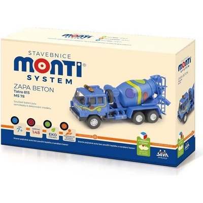 Stavebnica Monti System MS 58.3 Helitransport MI2 Mercedes Actros L 1:48