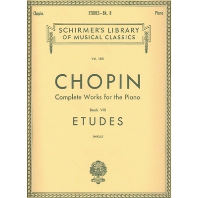 Complete Works for the Piano etudy pre klavír od Frederic Chopin