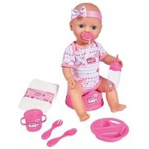 Simba Toys Baby Doll with Accessories Drinks Pee