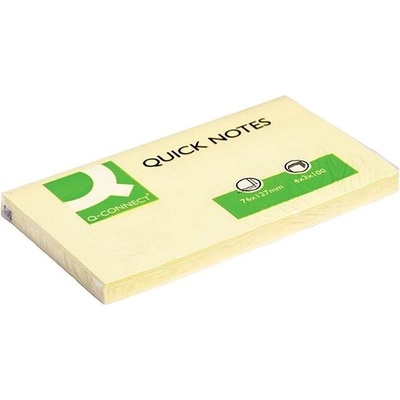 Bloček Q-CONNECT žltý 76x127mm