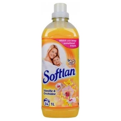Softlan 1л 34 бр. Ванилия и Орхидея (Жълт)