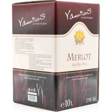Yamantiev’s Bag in Box Merlot červené 2021 13% 10 l (kartón)