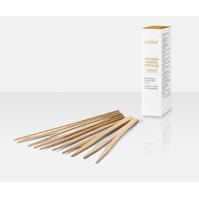 Italwax Špachtle dřevěná Eyebrow 50 ks