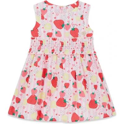 Guess Раирана нежна рокля за мини момиче с плодове Guess