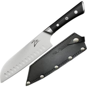 Zelite Razor-Edge серия, 7" нож сантоку, 59 HRC, неръждаема стомана (RE-SANT-59RW) (RE-SANT-59RW)