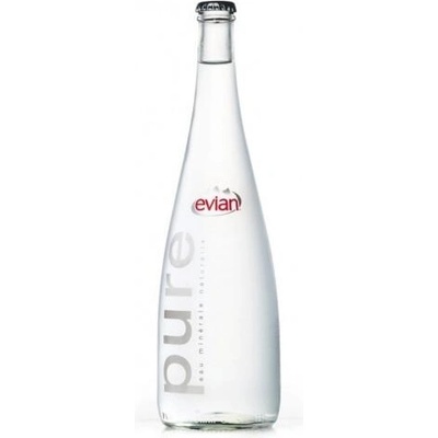 Evian 20бр. Минерална вода Евиан 0, 33л. стъкло