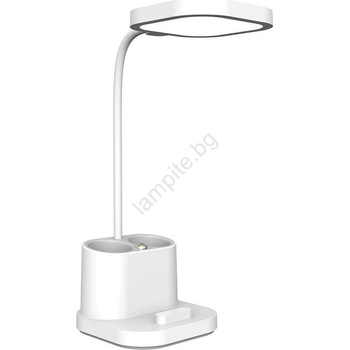 Platinet LED Димируема настолна лампа с моливник и външна батерия LED/5W/5V 2400mAh (PL0455)