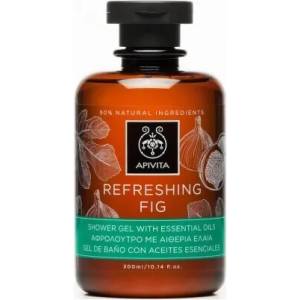 APIVITA Освежаващ душ-гел с етерични масла Смокиня , Apivita Refreshing Fig Shower Gel With Essential Oils with Fig 250ml
