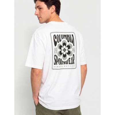 Columbia CSC Outdoor Back Graphic White Flower Power Badge