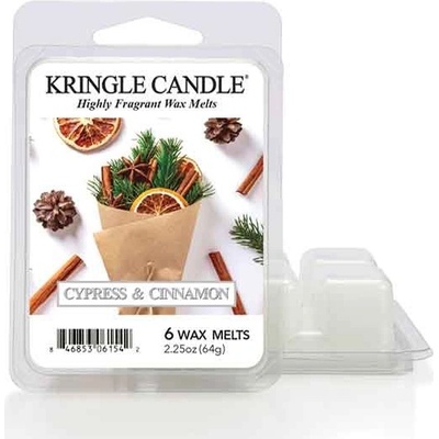 Kringle Candle Cypress & Cinnamon Vonný Vosk 64 g