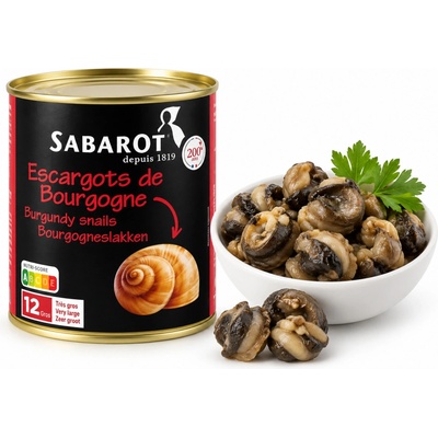 Sabarot hlemýždí maso helix lucorum 800 g