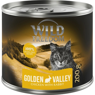 Wild Freedom Adult 6 x bezobilné Golden Valley králičie a kuracie 200 g
