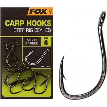 Fox Carp Hook Stiff Rig Beaked vel.4 10 ks