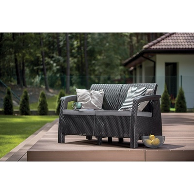 Keter Corfu Love Seat grafit – Zboží Dáma