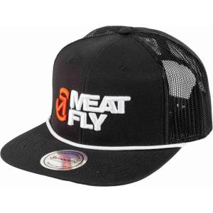 Meatfly шапка с равна козирка Mateo Trucker Black / White Revital | Черна | Размер Meatfly | Cheren | МЪЖЕ | ЕДИН РАЗМЕР