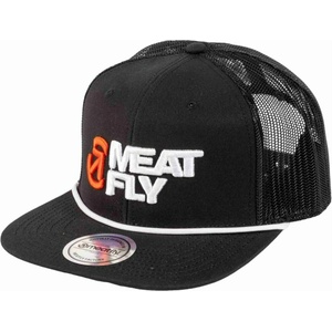 Meatfly шапка с равна козирка Mateo Trucker Black / White Revital | Черна | Размер Meatfly | Cheren | МЪЖЕ | ЕДИН РАЗМЕР