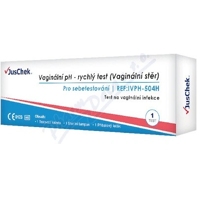 JusChek Vaginální pH rychlý test 1 ks