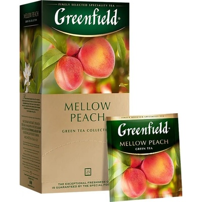 Greenfield Zelený čaj Meloun Broskev 25 x 1,8 g