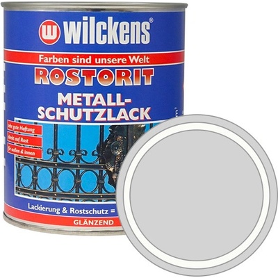 WILCKENS Samozákladující syntetická lesklá barva Rostorit Metall-Schutzlack 750 ml Šedý