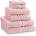 Catherine Lansfield Хавлиена кърпа Catherine Lansfield Zero Twist Cotton 6 Piece Towel Bale Set - Pink