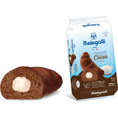 kakaové croissanty s mliečnou náplňou Melegatti - 6ks v balení