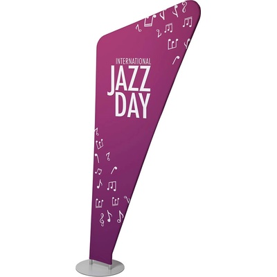 Jansen Display Zipper-Banner Triangle, 1080 x 2553 mm