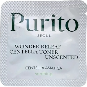 PURITO Wonder Releaf Centella Toner Unscented (sample) - Тоник без аромат с екстракт от Центела Азиатика 1мл (проба)