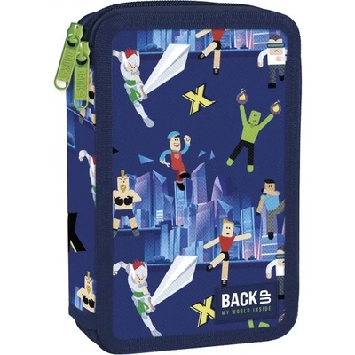 BackUP Ученически несесер с пособия BackUP - Super Game, с 2 ципа (PB4DW51)
