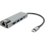 ACT USB-C докинг станция ACT AC7091, HDMI 4K@60Hz, Gigabit Ethernet, 2x USB-A, USB-C PD 100W (AC7091)