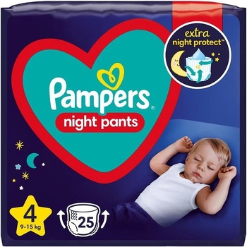 Pampers Night Размер 4, гащички, VP, 25бр