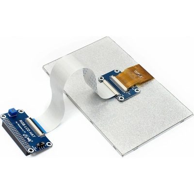 Waveshare 7 palcový Display for Raspberry Pi, 1024×600, DPI Interface, IPS, No Touch