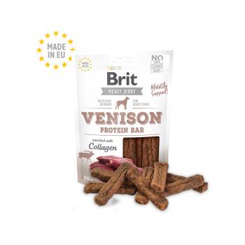 Brit Meat Jerky Snack-Venison Protein bar-еленско и пилешко месо