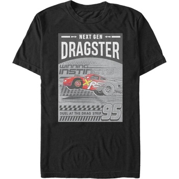 ZOOT. Fan Черна мъжка тениска Pixar Dragster Gen ZOOT. Fan | Cheren | МЪЖЕ | L