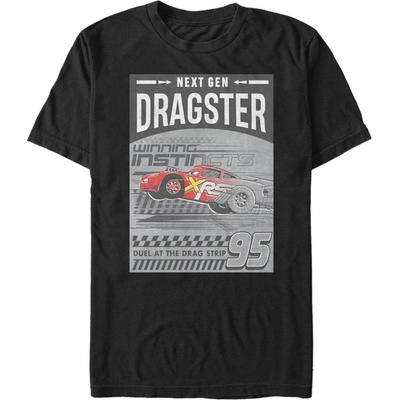 ZOOT. Fan Черна мъжка тениска Pixar Dragster Gen ZOOT. Fan | Cheren | МЪЖЕ | L