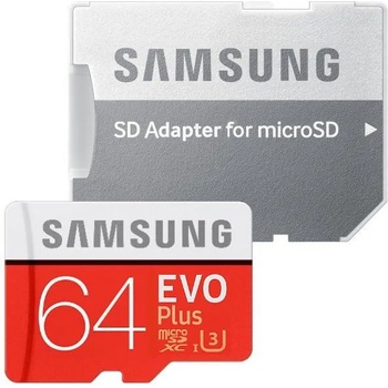 Samsung microSDXC EVO Plus 64GB UHS-I U3 MB-MC64GA